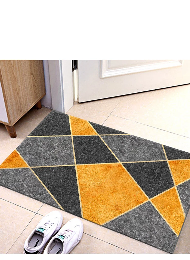 Kristall-Samt-Bodenmatte für den Inneneingang, Türmatte für Wohnzimmer, Schlafzimmer, universelle rutschfeste, saugfähige Fußmatte,_voghion.com