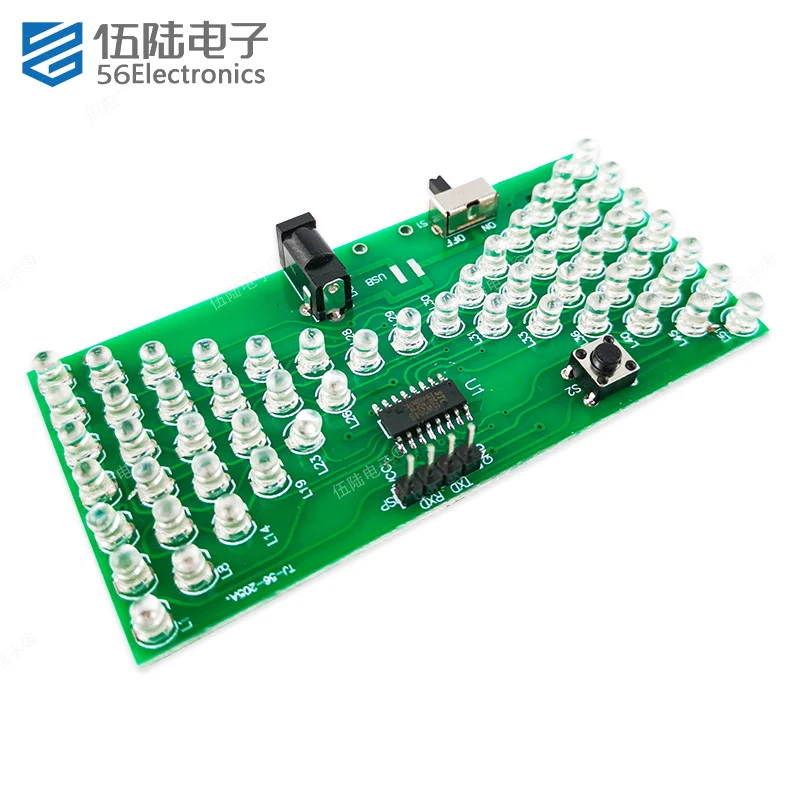 Electronic Kit Hourglass Soldering Set PCB Welding Practice Kit