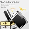 Metal Stripe Loud Lighter Unusual Lighters Cigarette Lighter Creative Wheel Lighter Butane Gas Lighter Open Fire Square Lighter 1