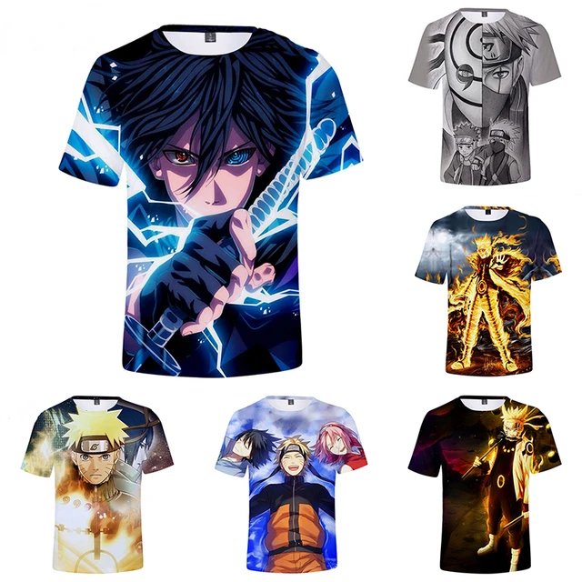 New Narutos Cosplay 3D Digital Printing T-shirt Anime Kids Polo Shirt Boys Girls Short-sleeved Summer Children s Clothing Gift