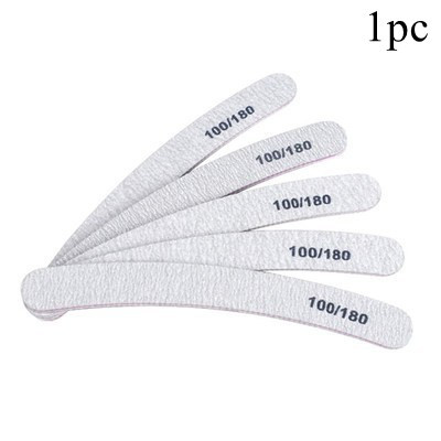 Half Moon Nail file 100/180 Sandpaper nail file Sanding file Polishing files nails grinding equipment manicure file