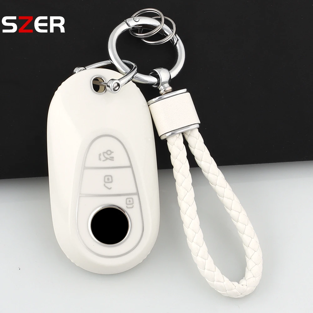 Premium TPU Car Key Protector and Keychain