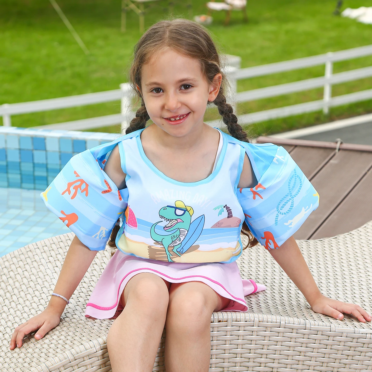 Baby Float Arm Sleeve Floating Ring,Jacket Swimsuit Foam Safety Swimming Ring,Children and Baby Toddler Pool Floats for Kids, 3