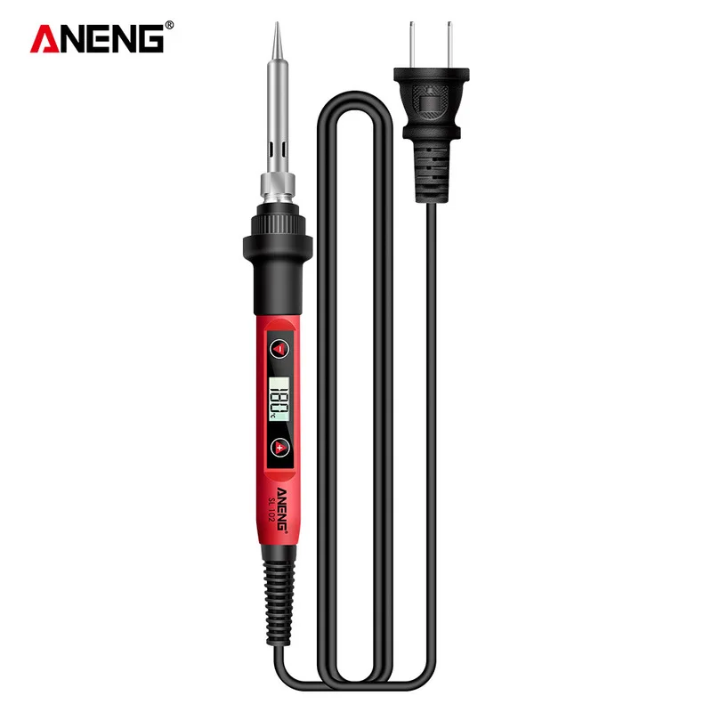 SL103/SL102/SL101 60W Digital Electric Soldering Iron Kit Temperature Adjustable 220V 110V Welder Tool Soldering Tips Rework hot air soldering Welding Equipment