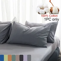 1 taie d'oreiller brossée 100 % coton - Super douce, fermeture d'enveloppe, 18,89 x 29,13 pouces, disponible en plusieurs couleurs 1