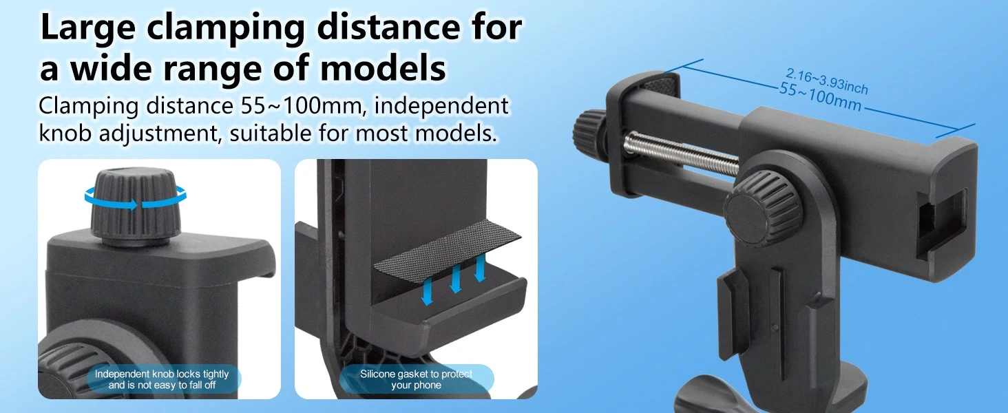 Soporte para teléfono Suptig, adaptador de montaje de Base para cámara de acción para teléfono Gopro DJI Action Insta 36