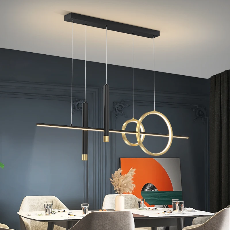 LED Chandelier Pendant Lights Nordic Home Indoor Lighting Decor Dimmable With Remote Control