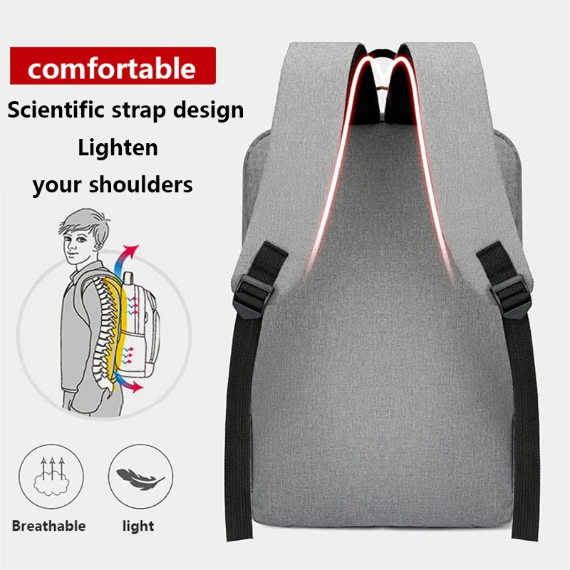 Laptop Backpack Waterproof Oxford 15.6 Inch USB Charging Business Travel School Backpack High Capacity for Men