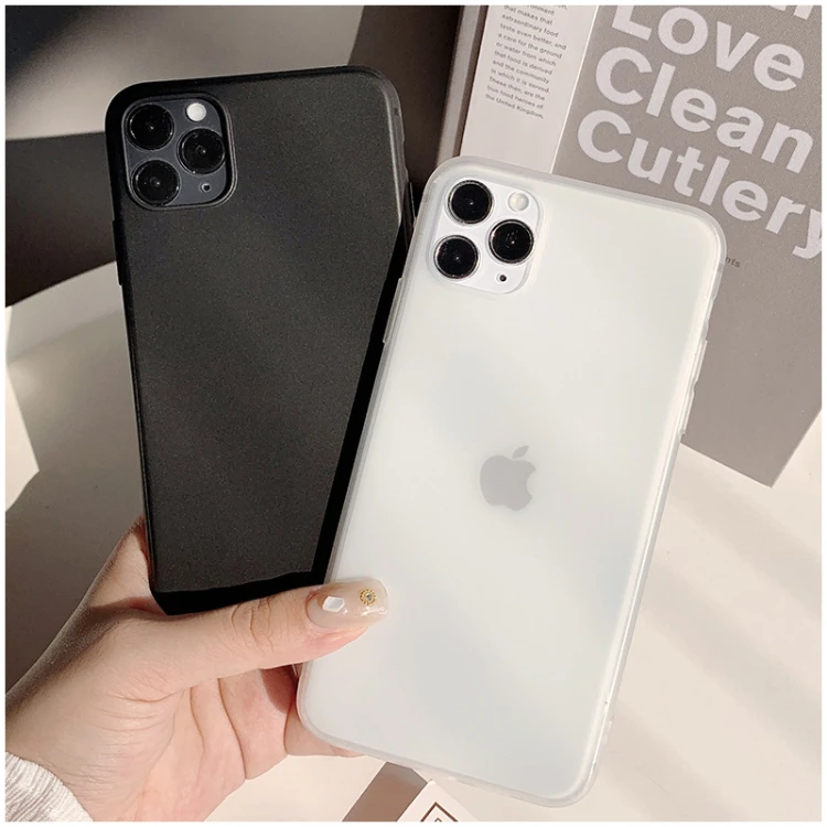 Sleek Black & White Matte Ultra-Thin Phone Case