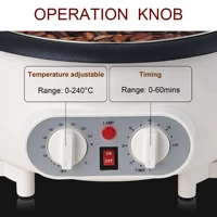 Electric Coffee Bean Roaster Coffee Baked Peanut Beans Baking Stove Popcorn Make Dryer Roasting Machine Grain Drying 2