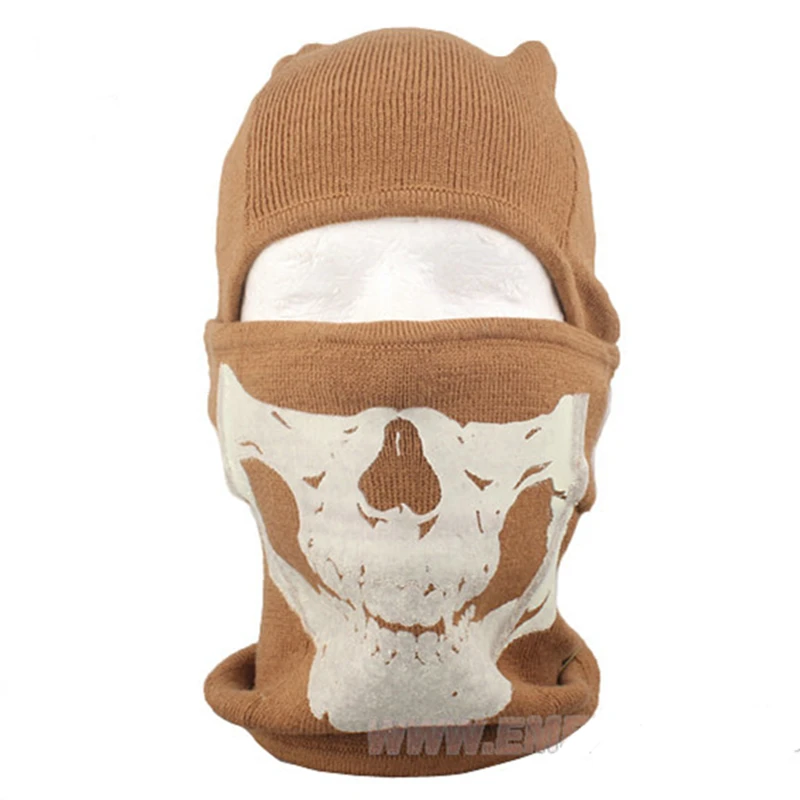 Winter Polar Emersongear Hunting Warmer SKULL Hood Hat Fleece Balaclava Men Face Warmer Beanies Thermal Head Cover Airsoft Sport