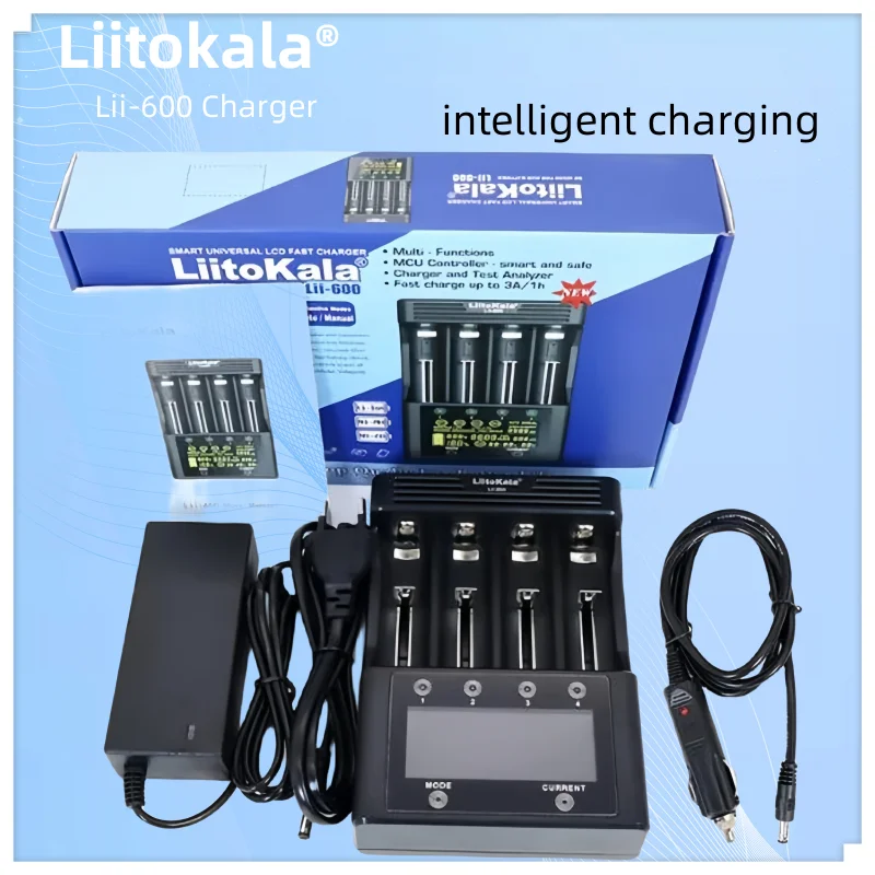

Liitokala Lii-600 lii202 lii402 liim4 liim4s 1,2 ladegerät 3,7 v 3,2 v v aa/aaa nimh li ion batterie smart ladegerät 5v stecker
