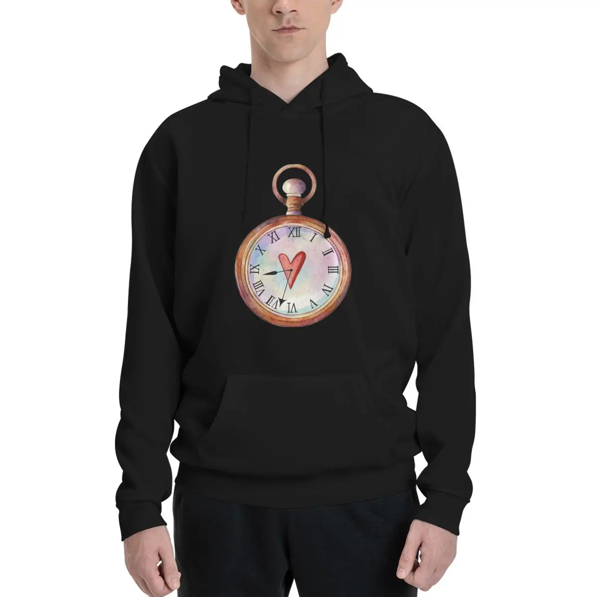 

Heart Dive Watch Classic Polyester Hoodie Men's Women's Sweater Size XXS-3XL