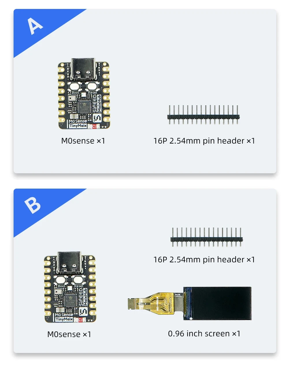 Sipeed M0sense AIOT Development Board Bouffalo Lab BL702 RISC-V With FPU BlueToo