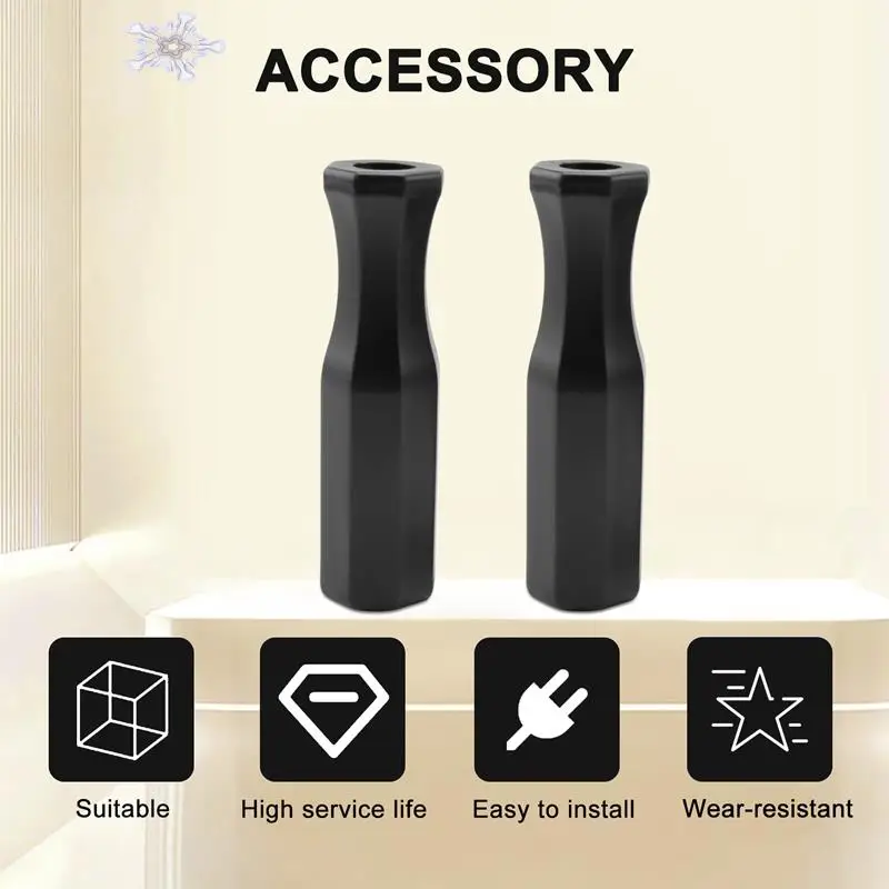 Table Football Machine Accessories Foosball Handle Grips Octagonal Plastic Handles For Standard Table Feet (8 Pack)