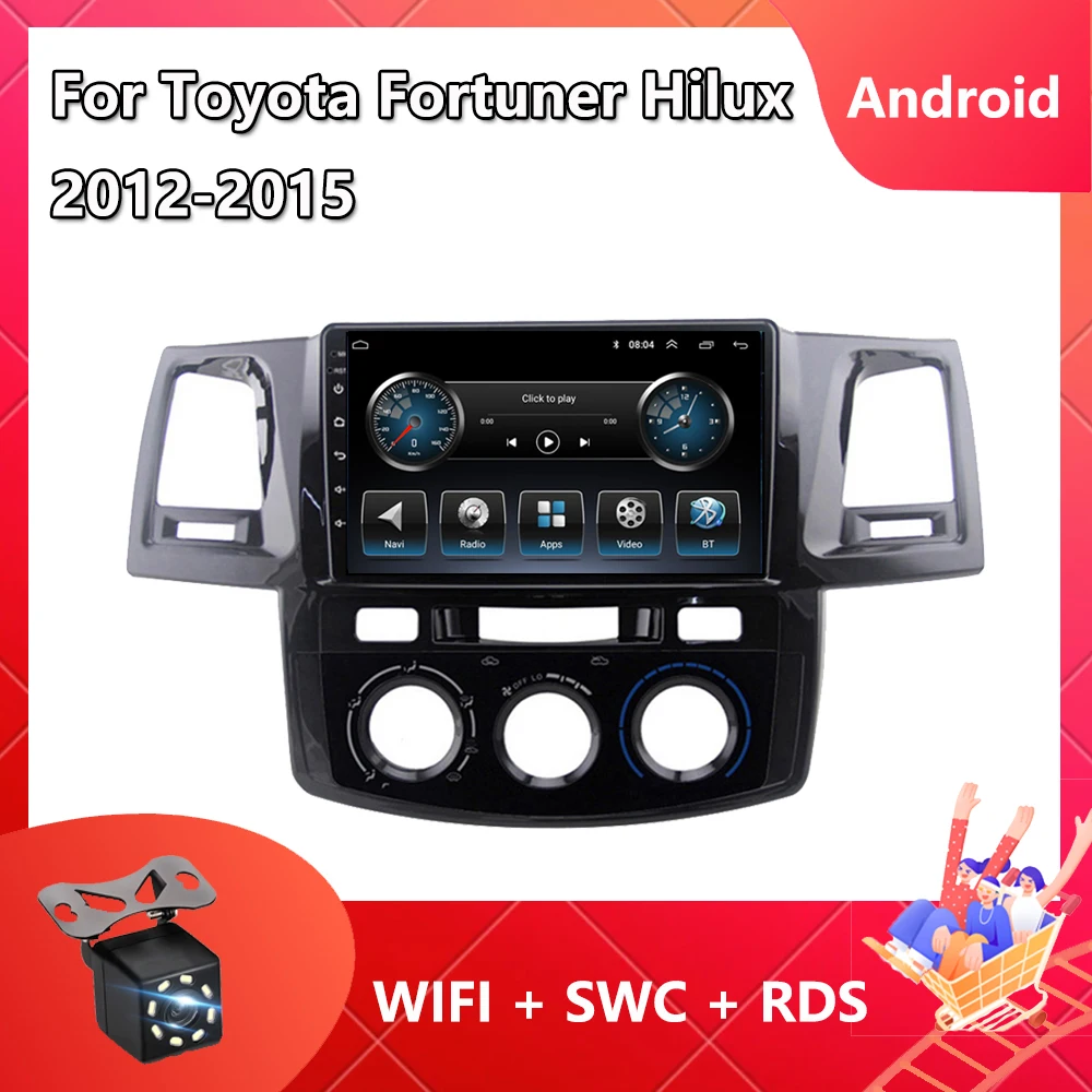 2 Din Car Radio For Toyota Fortuner Hilux 2012 2015 Carplay Android 11 ...