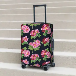 Vintage Big Flower Suitcase Cover Holiday Hawaii Useful Luggage Supplies Business Protection