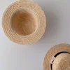Boy Summer Fashion Sun Protection Straw Hat Letter Print Fisherman's Hat Baby Girl Simple Breathable Beach Hat 3