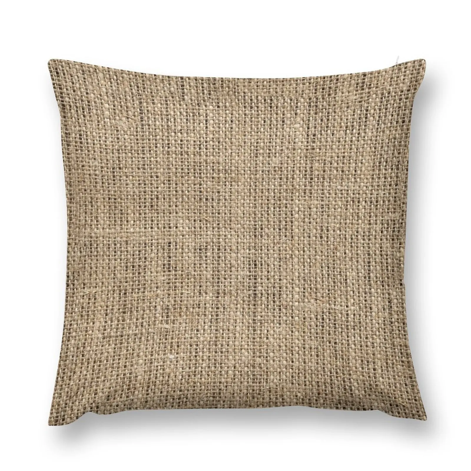 

Burlap texture Throw Pillow pillow cover luxury christmas supplies