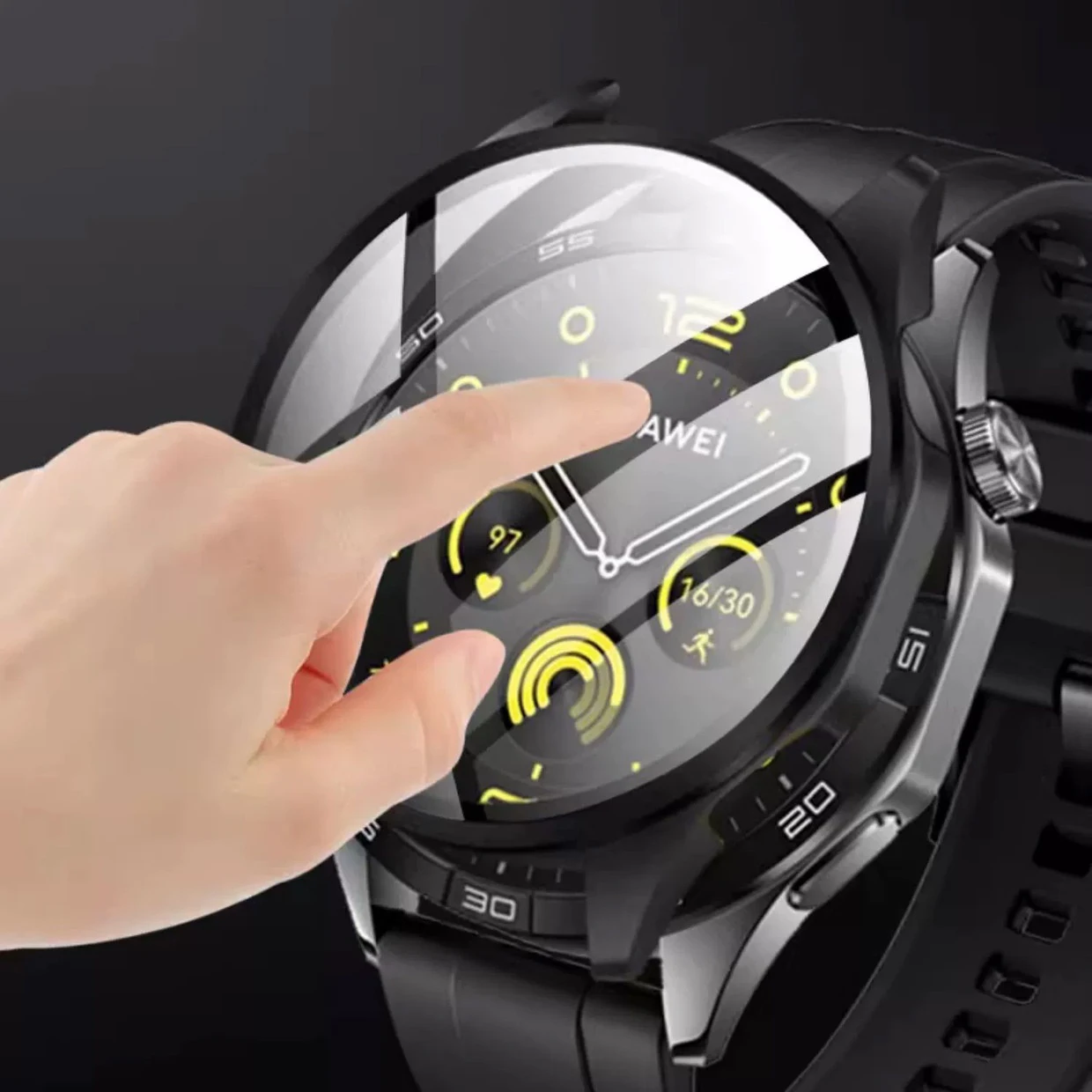 Enhanced Protective PC Case with Tempered Glass Screen Protector