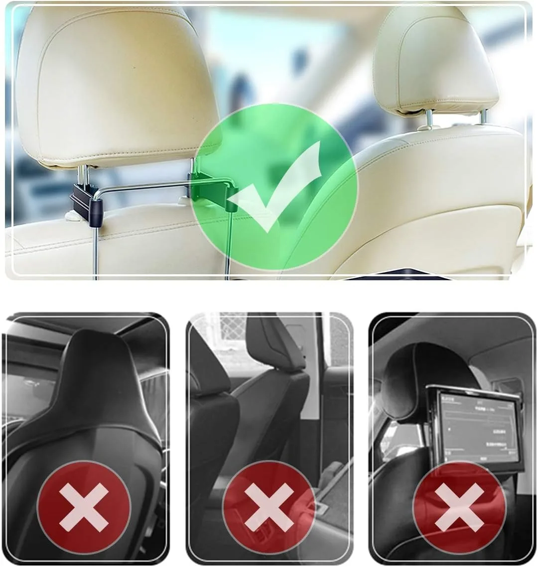 2 in 1 Car Steering Wheel Desk Food Desk Car Back Seat Tray Table for Eating Food Drink and Writing Laptop Work