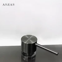 อ่างล้างจานสำหรับห้องครัวสีดำเครื่องจ่ายสบู่เหลว 6