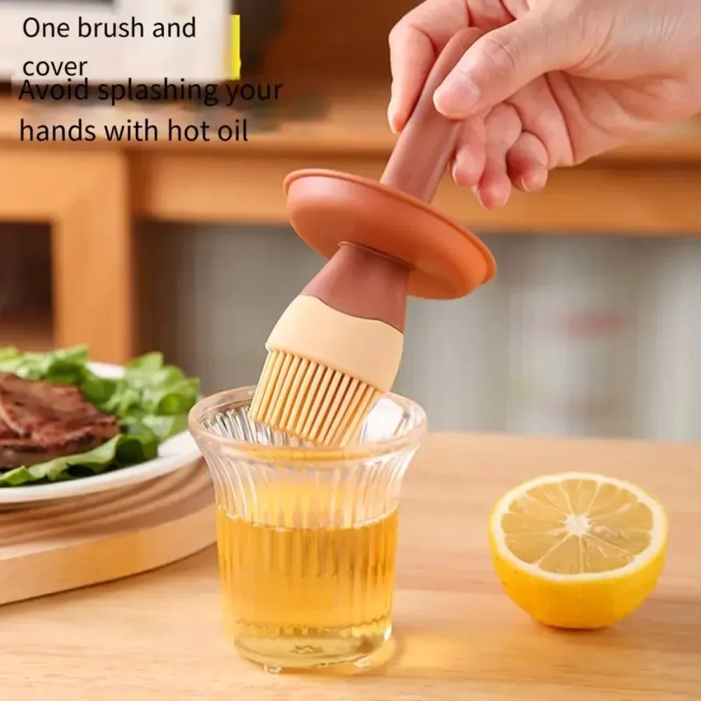 BBQ Brush Split Type High Temperature Resistant Silicone Nylon Oil Brush Bottle Cake Baking Cream Cooking Kitchen Household Tool cooking brush
