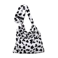 

Cute Cashmere Bag for Women Autumn/winter New Fashion 2021 Single Shoulder Crossbody Bag Cow Air Large Capacity Student Bag
