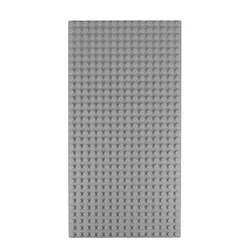 Classic Dots Building Blocks Base Plates - Creative DIY Construction Toy Set (16x32 Light Gray)