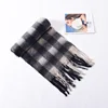 2024 Winter Scarf for Women Luxury Cashmere Warm Classic Check Blanket Wraps Female Thick Soft Big Tassel Shawl Long Poncho 6