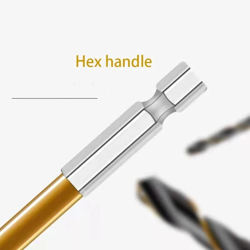 

HSS Drill Bit For Aluminium/wood Longer Life Coated 1.5-6.5mm 1/4 Hex Shank 1Pcs 6.35mm Shank Adapter