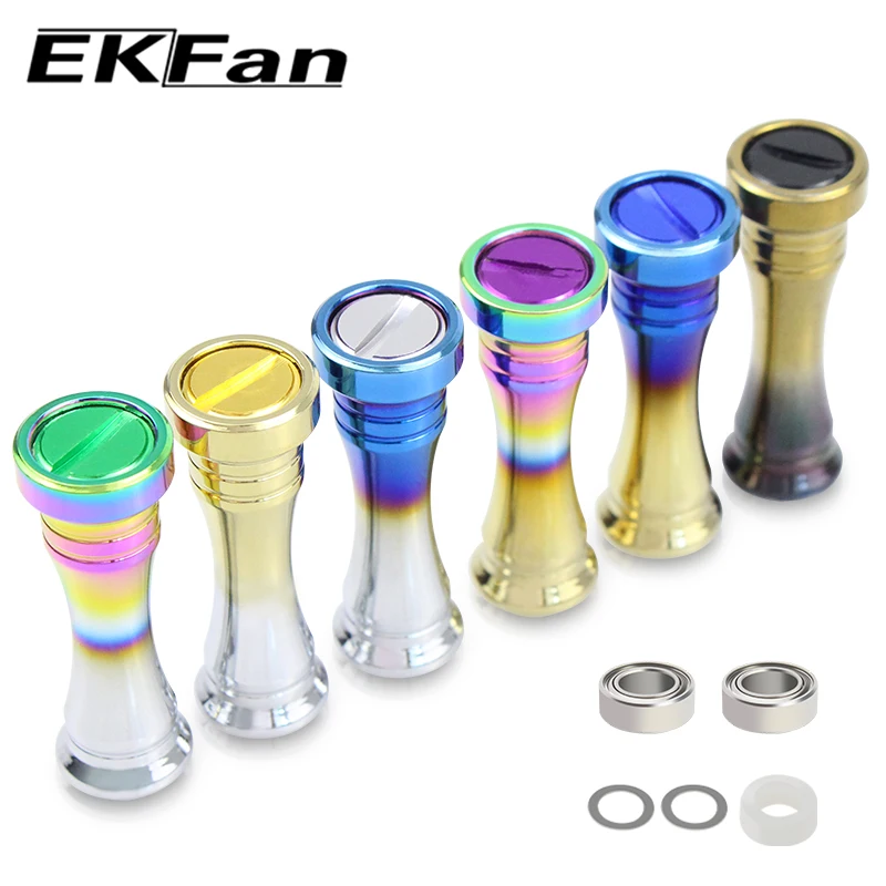 Ekfan Colorful TITANIUM Alloy Material Knob For Sea fishing DAI&SHI  Spinning Bastcasting Reel Handle