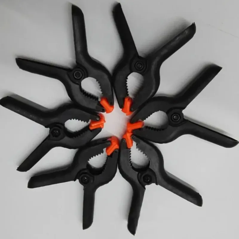 6pcs 2inch Spring Clamps Heavy Duty Plastic For Background Muslin Canvas Paper Chromakey Screen Clip Photo Studio Carpenter Tool