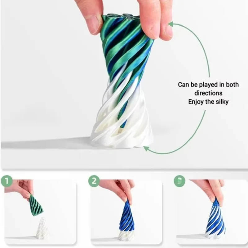 3D Printed Spiral Cone Fidget Toys for Stress Relief