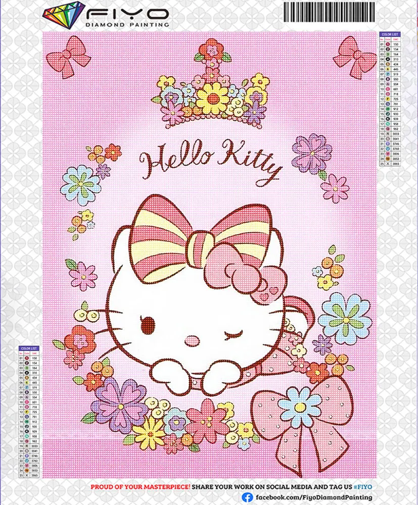 Sanrio-pintura de diamantes de Hello Kitty, nueva colección 2023