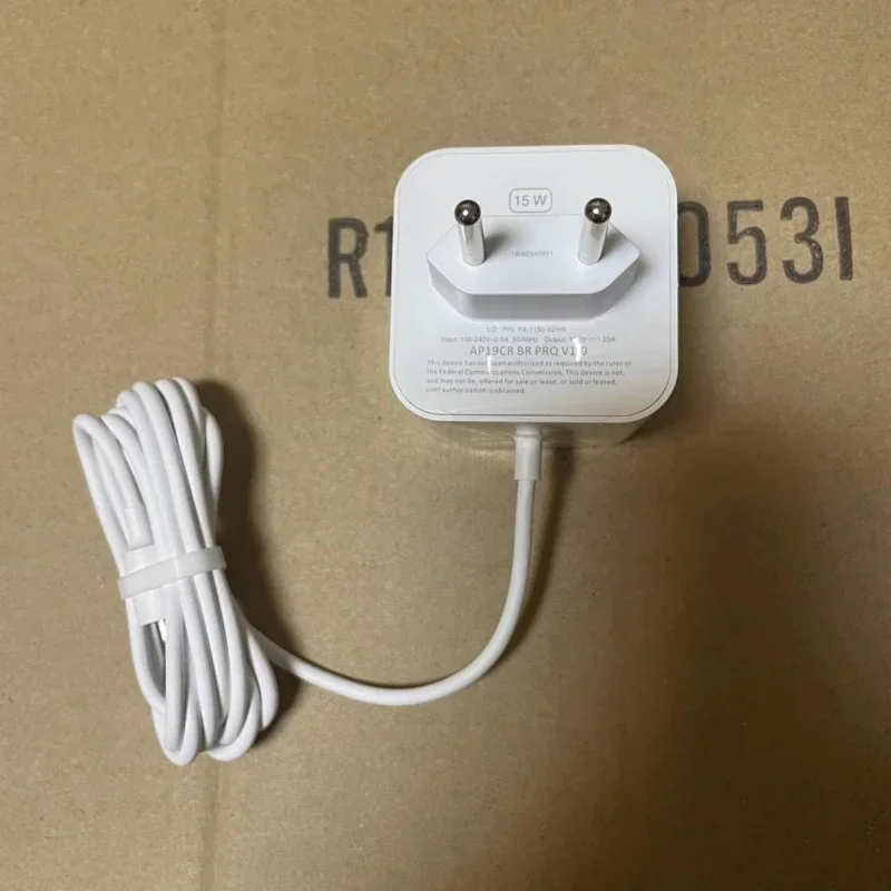 Alimentation 15W 12V/1.25A Pour Amazon Echo Dot/Show 5/Spot - Câble 2m, Protections, Voyage
