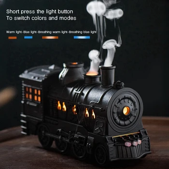 Train Air Humidifier Ultrasonic Aromatherapy Diffusers Mist Maker Fragrance Essential Oil Aroma Difusor Remote control 300ml 1