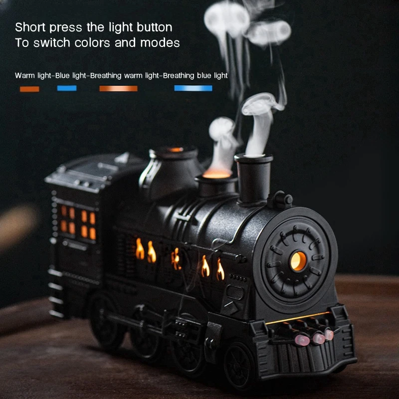 Ultrasonic Train Umidificador de ar Aromaterapia Difusores Névoa Maker Fragrância Óleo Essencial Aroma Difusor Controle Remoto 300ml