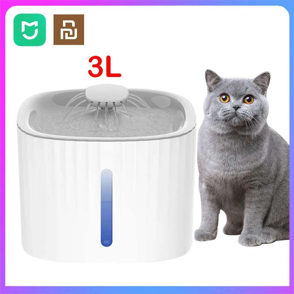 Xiaomi Automatic Pet Water Fountain Cat Dog Filters Drinking Bowl Led