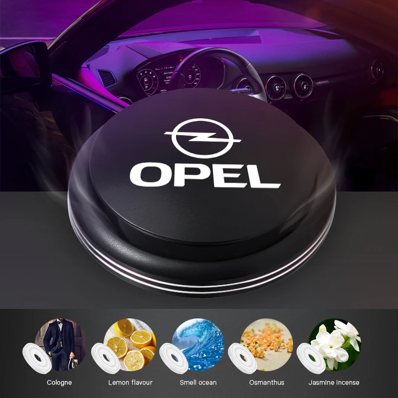 Car Air Freshener Solid Perfume Rotating Aromatherapy Decor For Opel