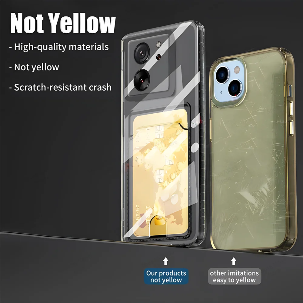 Shockproof Wallet Card Holder Phone Case - Universal Fit