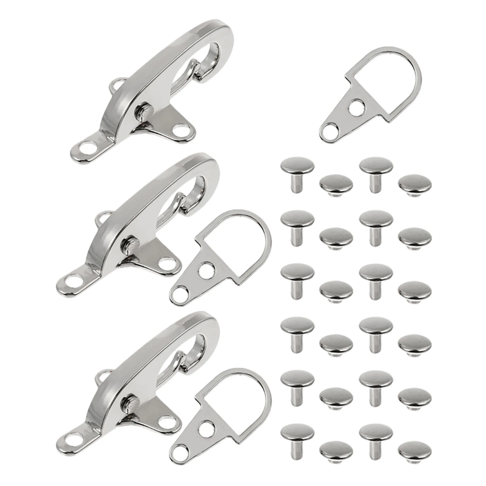 3세트 다운 재킷 버클 패션 메탈 클립 코트 가디건 백팩 벨트 숄 바지용 안전 클립