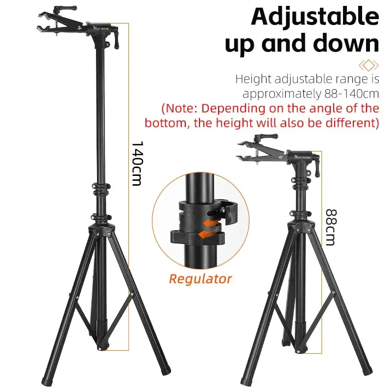 WEST BIKING Bicycle Repair Stand Foldable Indoor Bike Storage Rack Adjustable MTB Road Bike Maintenance Workstand Display Holder