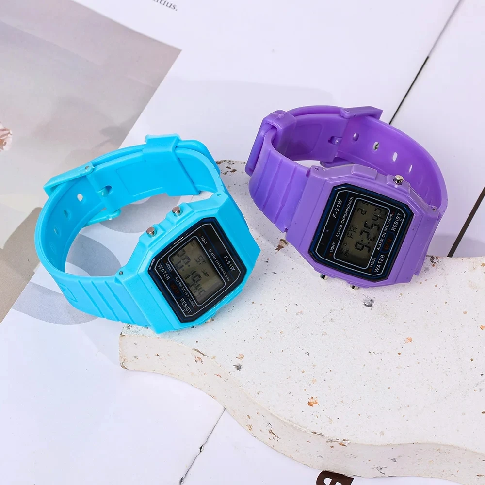 Fashion Luxury Brand Children Watch Silicone Sports LED Electronic Multifunction Kids Digital Watches Waterproof Men Women Clock 6