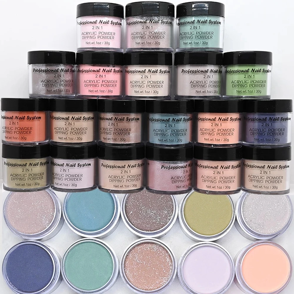 Acrylic Powder Nail Art Dipping Carving Extension Nails UV Dust Polymer Powder Nails DIY Professional Manicure Supplies 30G
