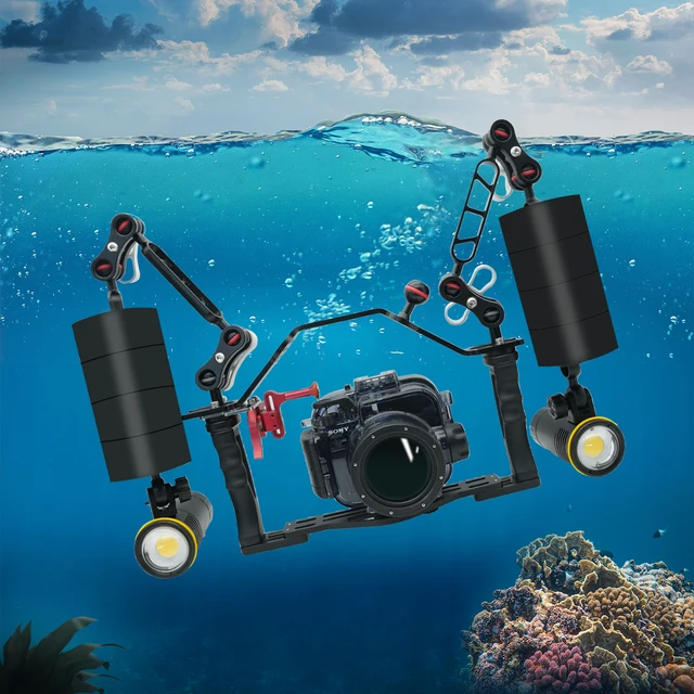 MINIFOCUS 4Pcs 水中カメラの浮力のフロートのキット浮力は 175g*4直径 3.15