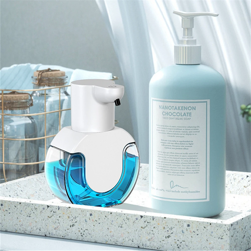 

4 Gears Automatic Induction Foam Dispenser Smart Infrared Sensing Soap Dispenser Wall Mounted Recharge Hand Washer Machine 420ML