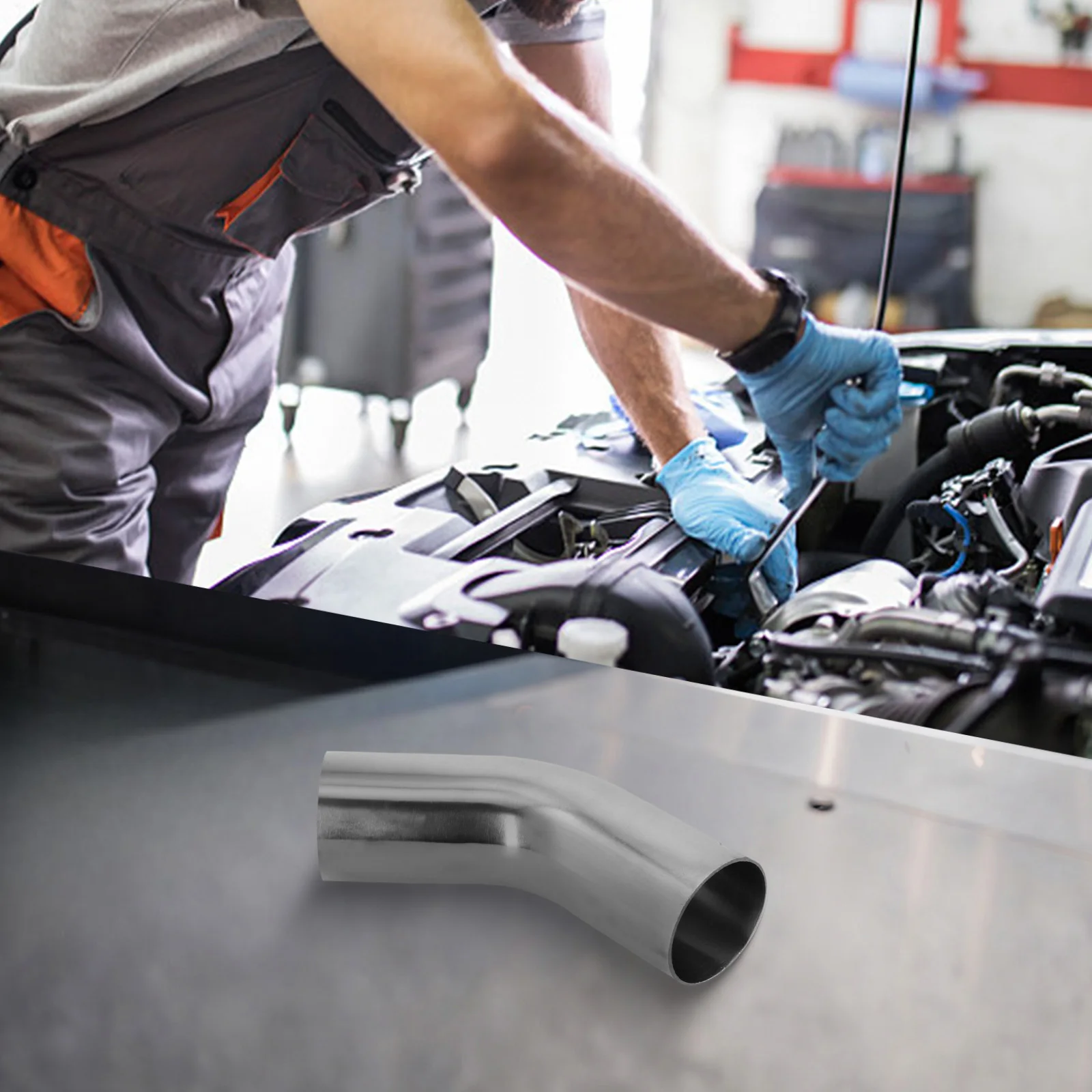 Versatile Stainless Steel Elbow 45° Degree Bend Exhaust Pipe Polished 19-51mm Silver Tool Accessories