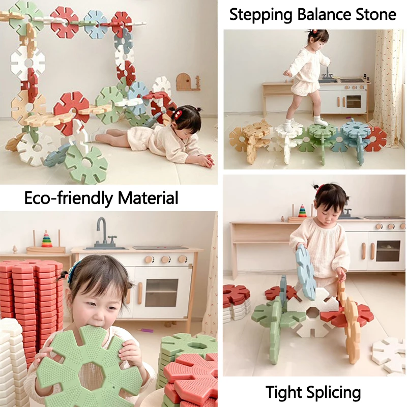 ABS HDPE Stepping Stones Kids Toys Stacking Balance