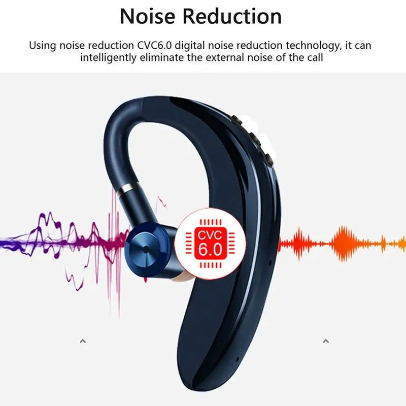 S109 Wireless Bluetooth Earphone With HD Mic Stereo Business Handsfree HD Call Bluetooth 5.0 Headset For iPhone Xiaomi Samsung